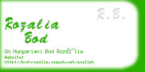 rozalia bod business card